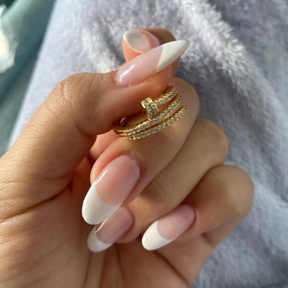 Designer Wrap Nail Ring in 14k Gold - Picture 6 of 10